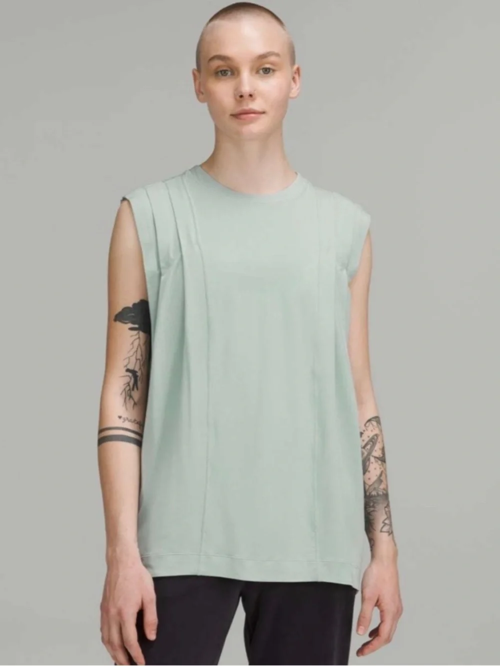 Lululemon Modal Pleated Shoulder Tank Top Size 10